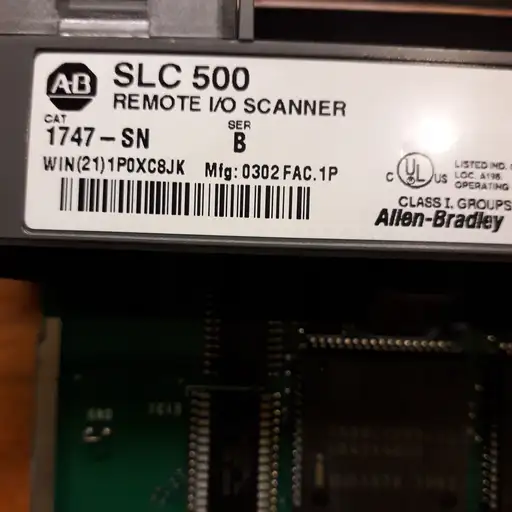 Product: Allen-Bradley Allen Bradley AB SLC 500 1747-SN 1747SN REMOTE I/O SCANNER