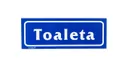 Produkt: Samoprzylepna tabliczka ostrzegawcza /TOALETA/ 18/T/F
