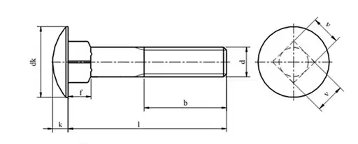 Prodotto: Śruby zamkowe M5x35 kl.4.8 ocynk DIN 603 10szt.