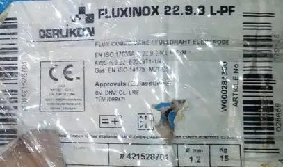 Product: DRUT SPAWALNICZY OERLIKON FLUXINOX 22.9.3 L-PF