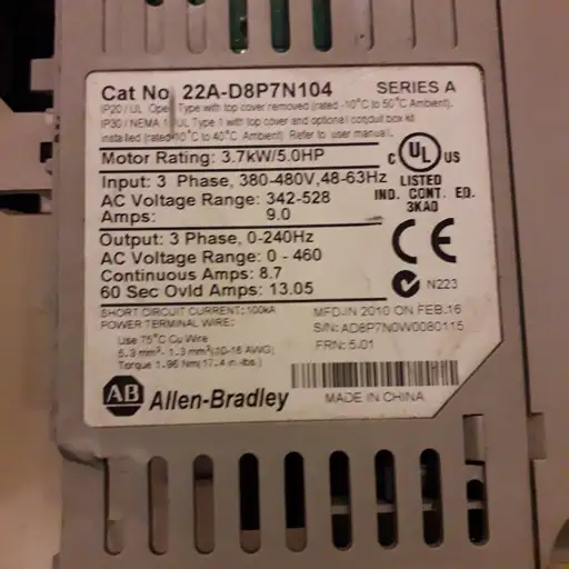 Product: 8X FALOWNIK Allen-Bradley Allen Bradley PowerFlex 22B 1X HITACHI NA CZĘŚCI