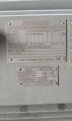 Product: SILNIK INDUKCYJNY SIEMENS 1LA8-315-4PB50-Z