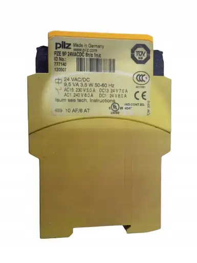 Product: Przekaźnik bezp PILZ PZE 9P 24VACDC 8n/o 1n/c 777140 9,5VA 3,5W