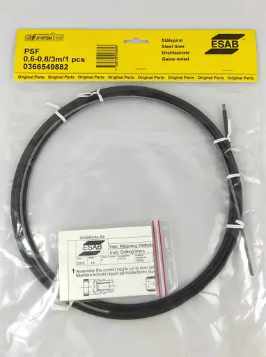 Product: ESAB 366549882 PROWADNIK DRUTU SPIRALA 3m 0,6-0,8