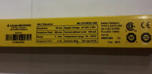 Product: LEUZE MLC RECEIVER MLC510R30-300 68001303 Odbiornik optoelektroniczny