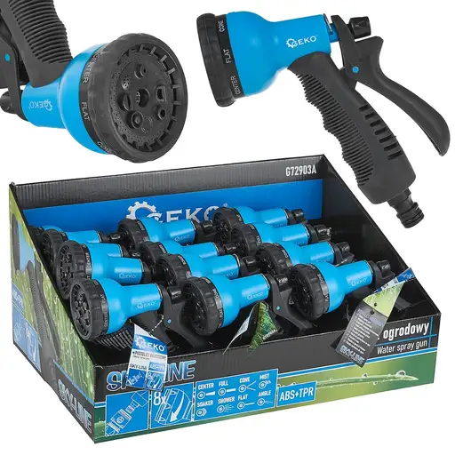 Produkt: Pistolet ogrodowy 8-funkcji SKY-LINE - kartonik wystawowy (12/24)