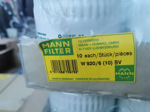 Product: MANN-FILTER FILTR OLEJU MAN, W 920/6