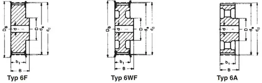 Prodotto: Koło zębate pod pasek HTD 8M 32-8M-50