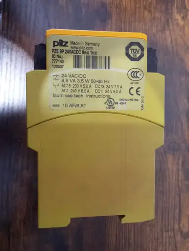 Product: Przekaźnik bezp PILZ PZE 9P 24VACDC 8n/o 1n/c 777140 9,5VA 3,5W