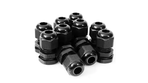 Produkt: Dławnica kablowa PG 7 IP68 czarna 10szt PG 07 BLACK X10