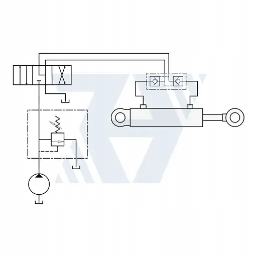 Product: Zamek hydrauliczny zawór zwrotny sterowany bliźniaczy VBPDE 1/2" 50L Włoski