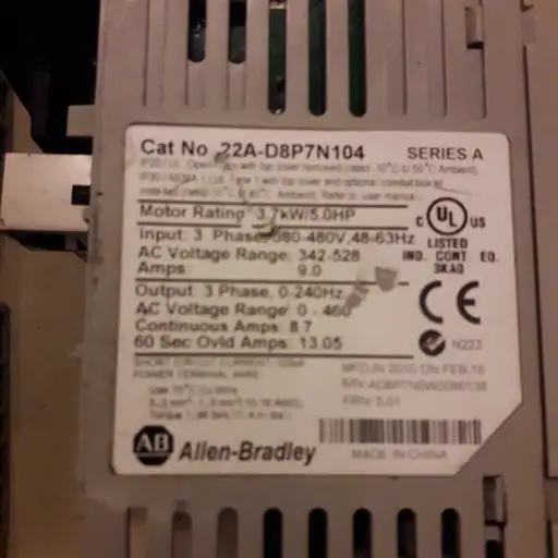 Product: 8X FALOWNIK Allen-Bradley Allen Bradley PowerFlex 22B 1X HITACHI NA CZĘŚCI
