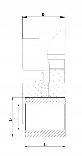 Product: Faba Tuleja redukcyjna do frezów nasadzanych D40 d30 H25 mm