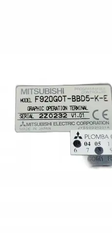 Product: MITSUBISHI F920GOT-BBD5-K-E F920GOTBBD5KE