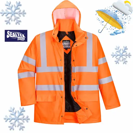 Product: kurtka zimowa Wodoodporna wiatroszczelna ostrzegawcza ocieplana Sealtex XL PORTWEST 