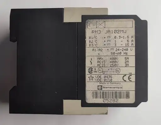 Product: TELEMECANIQUE RM3 JA1 PRZEKAZNIK KONTROLI POMIARU RM3 JA102MW