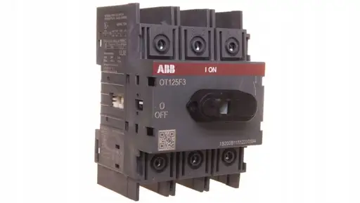 Product: Rozłącznik izolacyjny OT125F3, 125A, 3-biegunowy, bez wałka i rączki