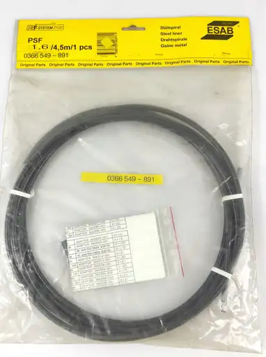 Product: ESAB 366549891 PROWADNIK DRUTU SPIRALA 4,5m 1,6mm