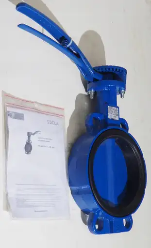 Product: Zawór motylkowy DN 150 PN 16 Socla Sylax przepustnica międzykołnierzow