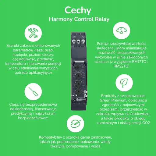 Produkt: Przekaźnik 3-fazowy, awaryjny, nadzorujący napięcie, sekwencyjny U 304-576V