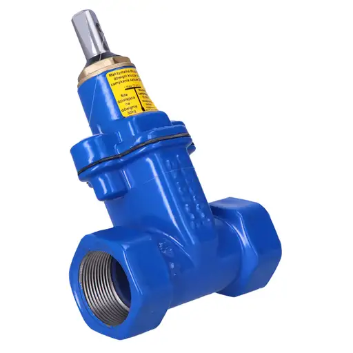 Produkt: Zasuwa do wody gwintowana ZG2 DN40 z miękkim uszczelnieniem, PN16, GJS-żeli