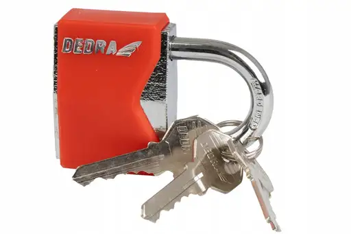 Product: DEDRA 11U110 Kłódka żeliwna w osłonie 30mm + 3 klucze