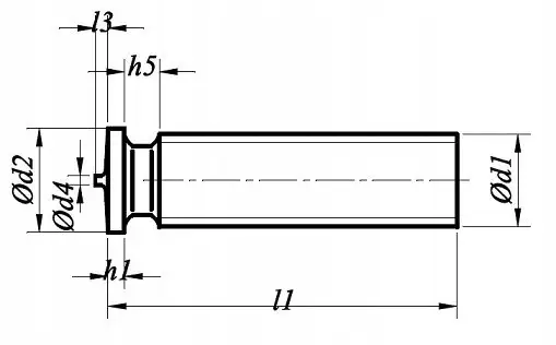 Product: M5x25 Kołki do zgrzewania ISO 13918 miedziowane 500szt