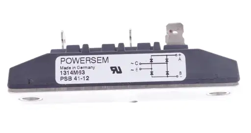 Produkt: POWERSEM PSB 41-12 PSB4112 1314M63  1phase 45A 1200V Diode bridge ! ne