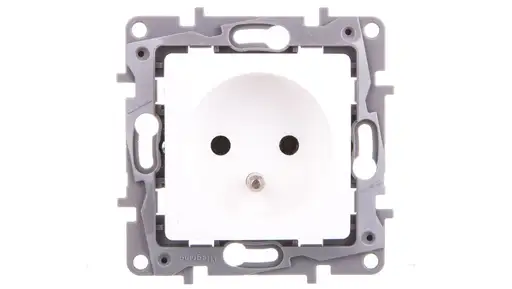 Prodotto: NILOE Gniazdo pojedyncze z/u 16 A 250 V białe 764540