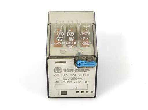 Product: FINDER 60.13.9.060.0070 PRZEKAŹNIK 10A 250V~ 60Vdc