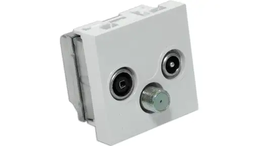 Product: Gniazdo RTV -SAT końcowe 45x45 (gn.antenowe męskie/gn.antenowe żeńskie...