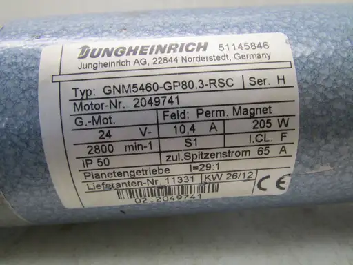 Product: Silnik do wózka widłowego JUNGHEINRICH GNM5460-GP80.3RSC 2049741