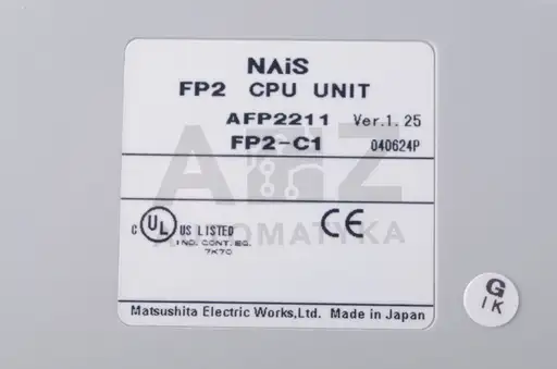 Prodotto: PANASONIC CPU UNIT FP2-C1 FP2C1 AFP2211 