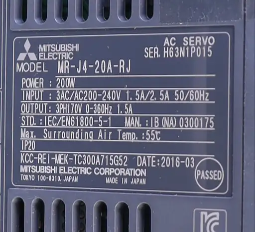 Product: MITSUBISHI MR-J4-20A-RJ AC SERVO DRIVE MRJ420ARJ ! NEW !