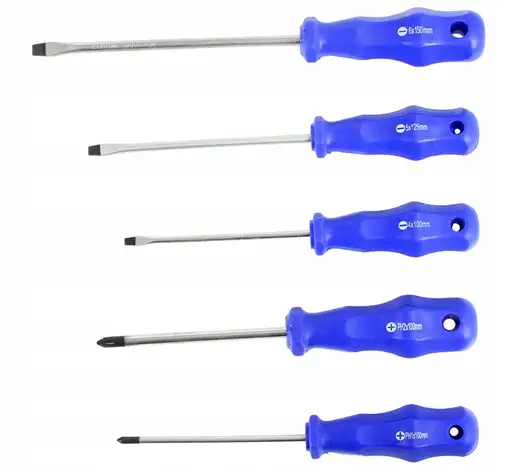 Produkt: ZESTAW WKRĘTAKÓW WKRĘTAKI 5EL. ŚRUBOKRĘTY CRV