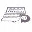 Product: KOMPLET USZCZELEK SILNIKA MITSUBISHI S4S (GŁOWICA METALOWA) WÓZEK