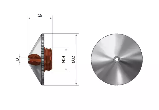 Product: Double nozzle 3.0 mm; M14