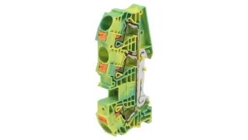 Product: PT16-TWINN-PE Złączka szynowa, PT, na szynę DIN, push-in, żółto-zielon...