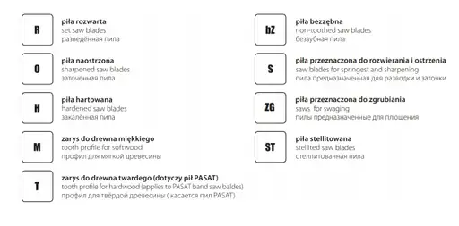 Prodotto: Piła taśmowa do drewna PASAT 4780X20X07 ROH FENES