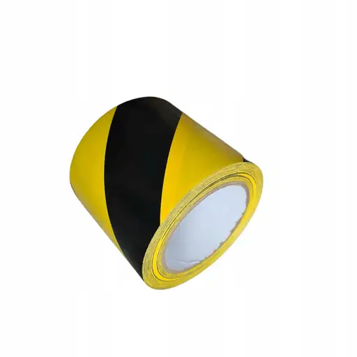 Product: Taśma ostrzegawcza żółto-czarna samoprzylepna 50mm x 33m