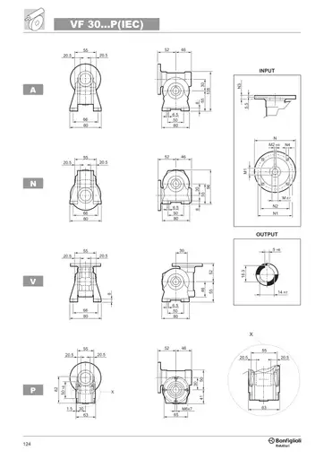 Prodotto: VF30A60P63B14 Przekładnia i=60, Bonfiglioli