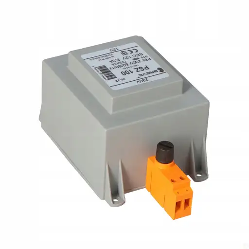 Product: Transformator jednofazowy PSZ 100 230/ 12V IP30 na szynę DIN TH-35 w obudow