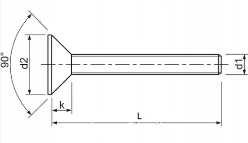 Product: Śruba Bossard z łbem stożkowym TORX M8x16/X45 8.8 ISO 14581