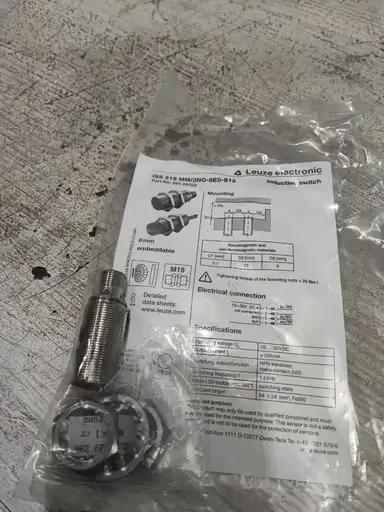 Product: Leuze Electronic ISS 218MM/2NO-8E0-S12 50109703 - czujnik indukcyjny