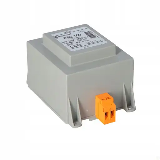 Product: Transformator jednofazowy PSZ 100 230/ 12V IP30 na szynę DIN TH-35 w obudow