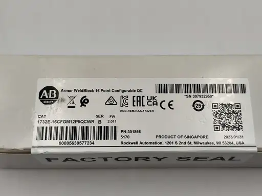 Product: 16-punktowy konfigurowalny QC Allen-Bradley 1732E-16CFGM12P5QCWR