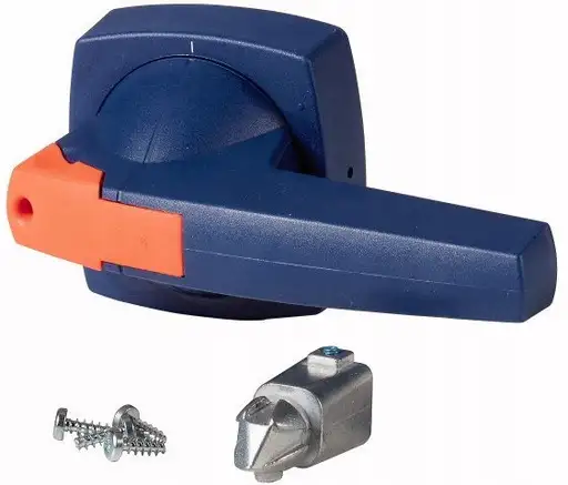 Product: Dźwignia napędu montowanego na drzwi typ D/P, niebieska, 10mm K3DB/P