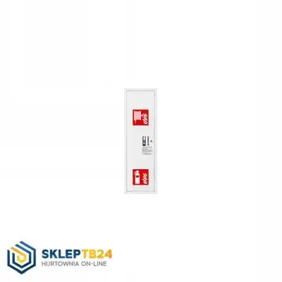 Produkt: Hydrant DN25 zawieszany boczny, lewy, z miejscem na gaśnicę, wąż 30m półszt