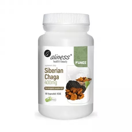 Aliness Siberian Chaga 400mg, 90 vegan capsules