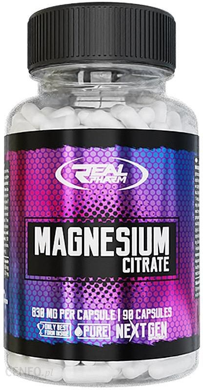 Opakowanie Magnesium Citrate 90 kapsułek od REAL PHARM